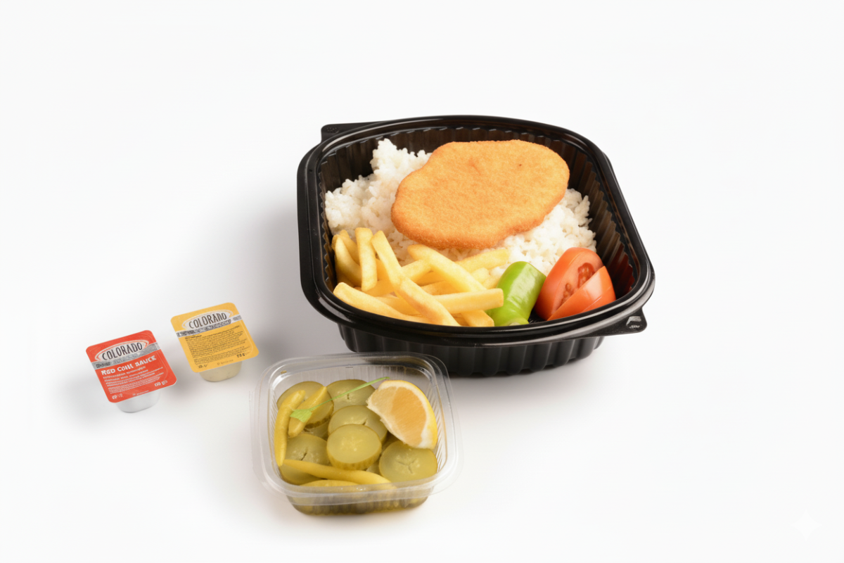 SCHNİTZEL PİLAV ÜSTÜ